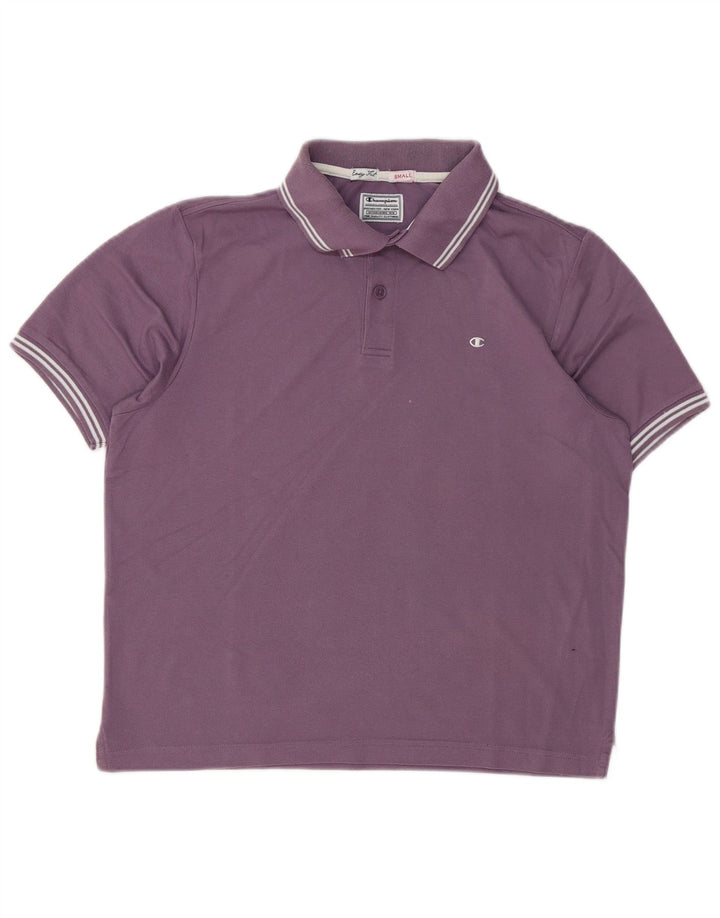 Camisa polo masculina Champion Easy Fit pequena roxa