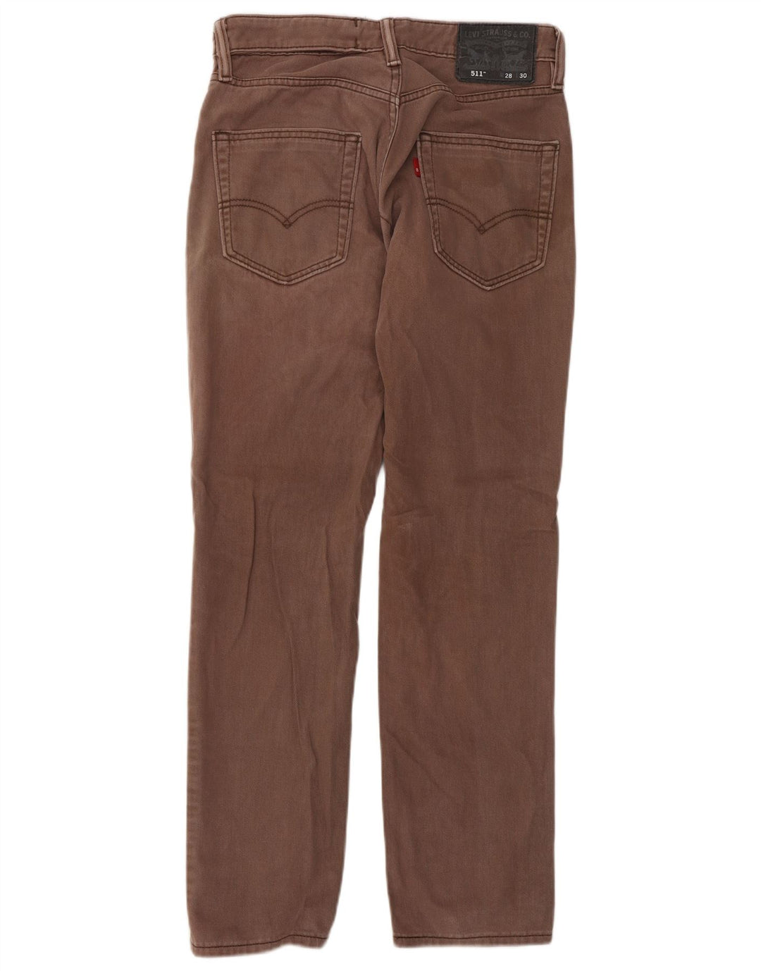 Levi's Masculino 511 Slim Jeans W28 L30 Marrom Algodão