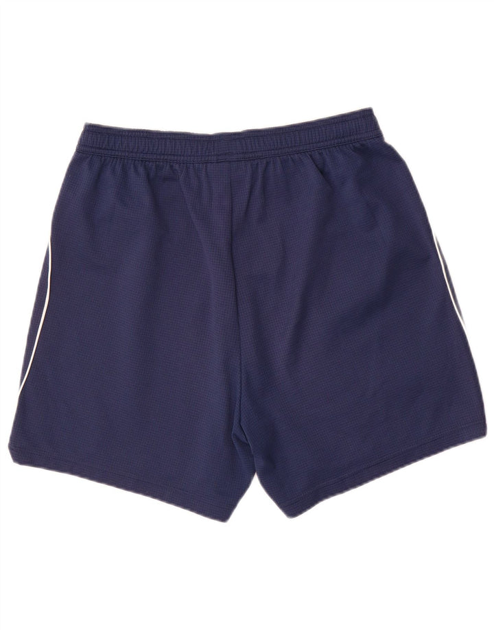 Shorts esportivos masculinos Reebok pequeno poliéster azul marinho
