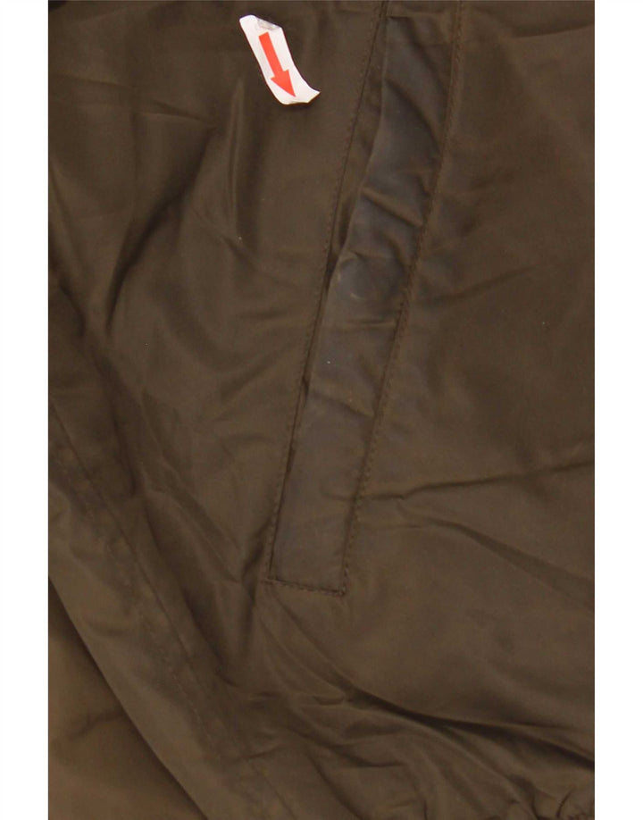 Jaqueta bomber masculina Zara UK 40 grande poliéster colorblock cáqui