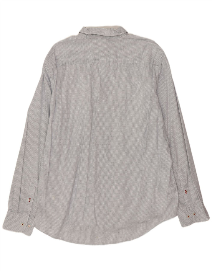 Camisa masculina TOMMY HILFIGER Regular Fit XL algodão geométrico branco