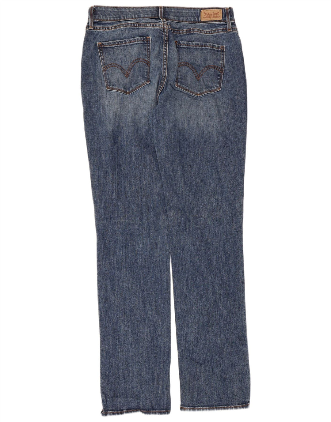 Calça jeans feminina Levi's 525 Straight W30 L32 azul algodão