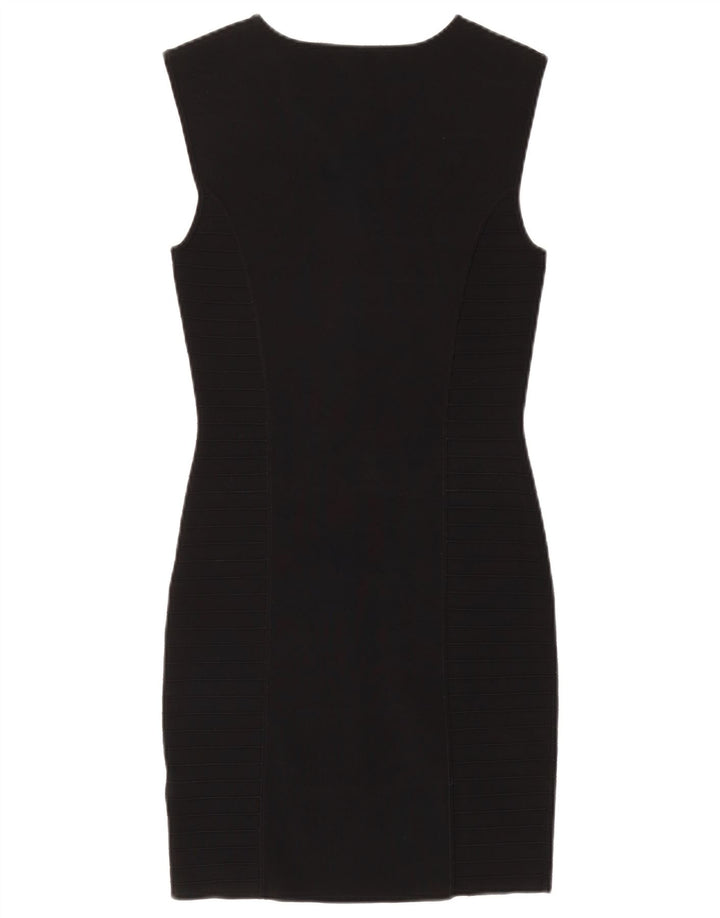 Vestido feminino Ted Baker sem mangas, tamanho 2, viscose preta pequena