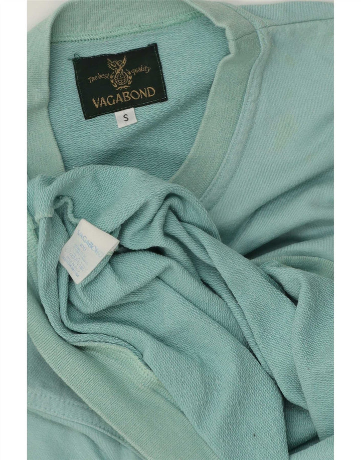 Suéter feminino Vagabond com estampa oversized Reino Unido 10 pequeno turquesa