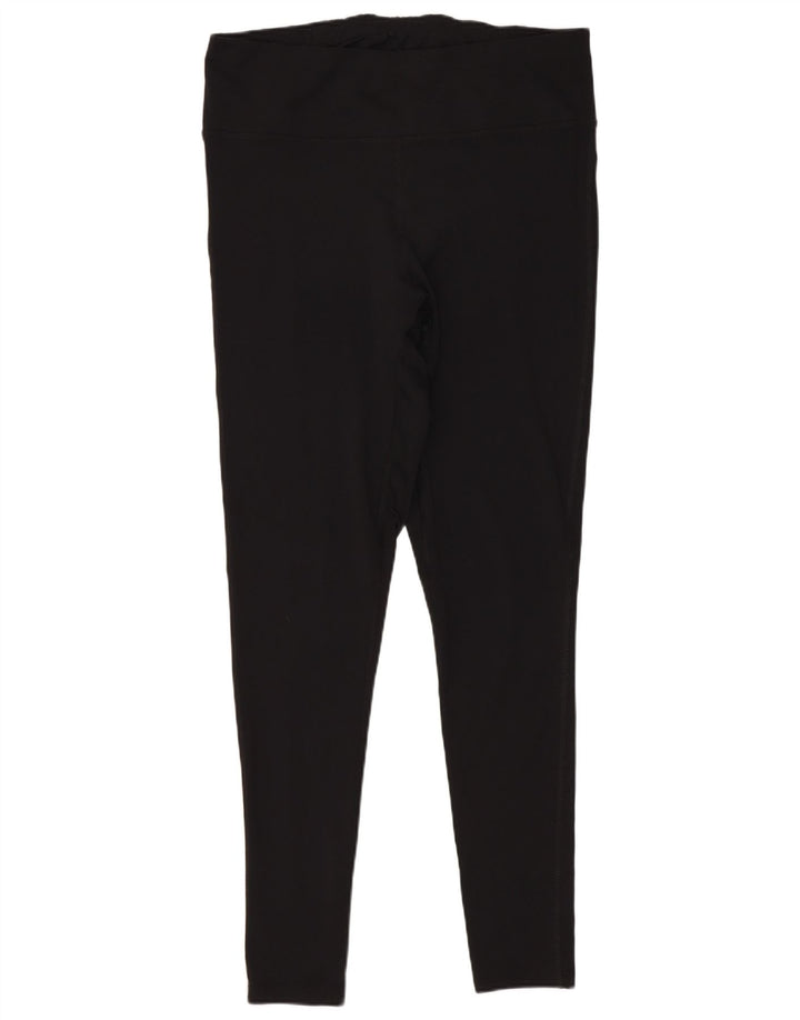 Leggings femininos Marks & Spencer UK 12 poliéster preto médio