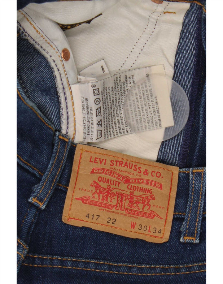Levi's Masculino 417 Bootcut Jeans W30 L34 Azul Algodão