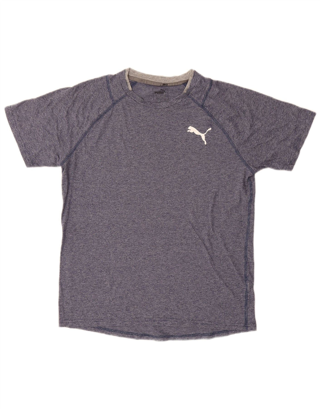 Camiseta masculina PUMA listrada azul média
