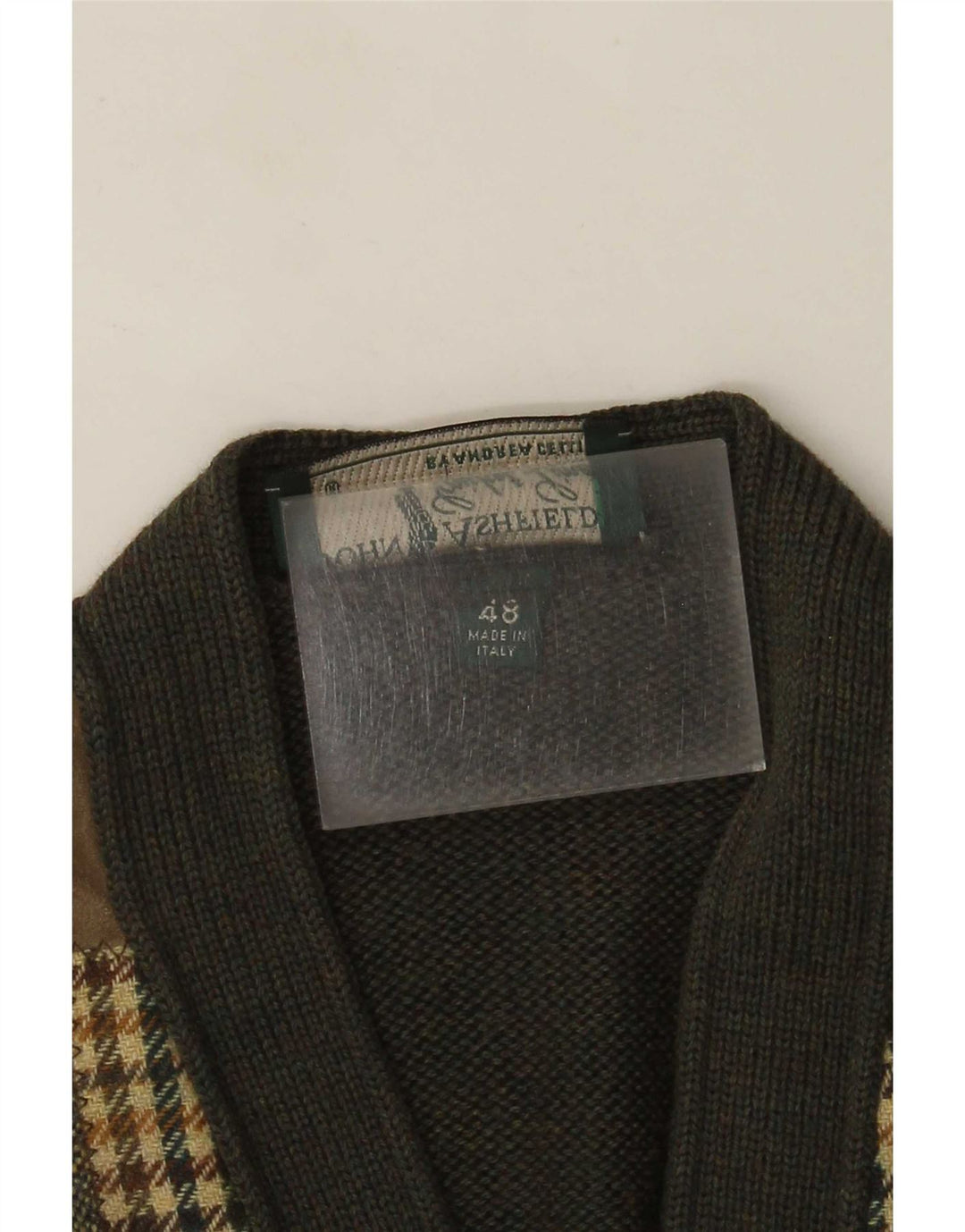 Suéter cardigã masculino John Ashfield Cricked Club IT 48 verde médio