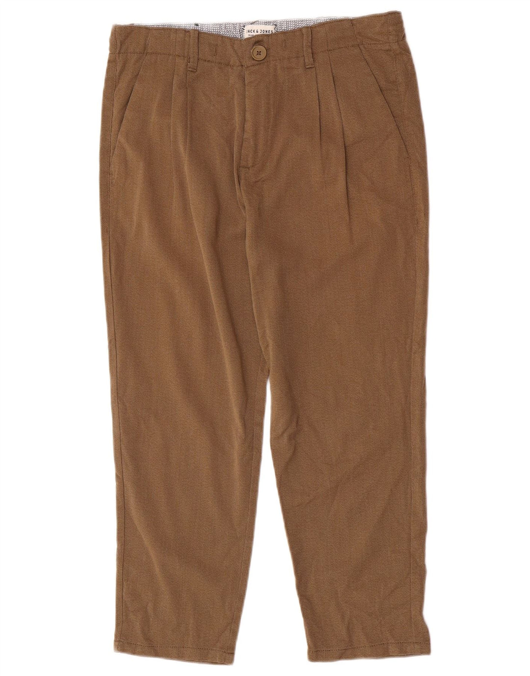 Calça Chino Masculina Jack & Jones W30 L23 Poliéster Marrom
