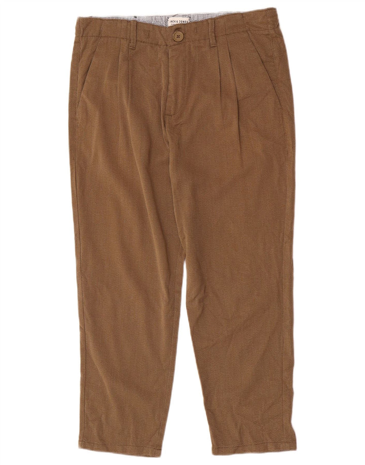 Calça Chino Masculina Jack & Jones W30 L23 Poliéster Marrom