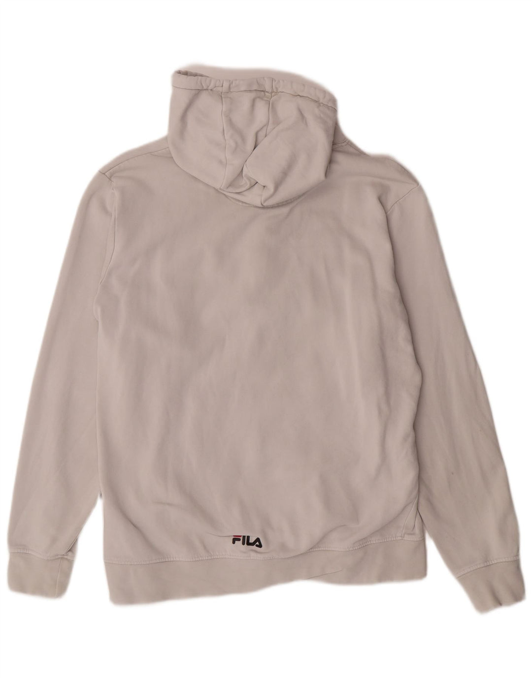 FILA Mens Graphic Hoodie Jumper XL Algodão Branco