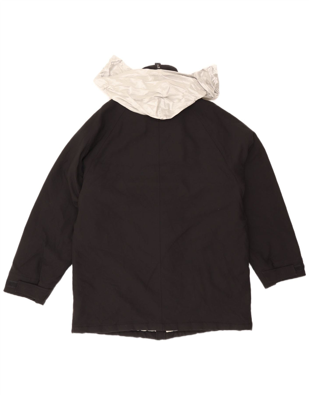 Jaqueta corta-vento masculina Allegri com capuz UK 40 grande bloco colorido preto