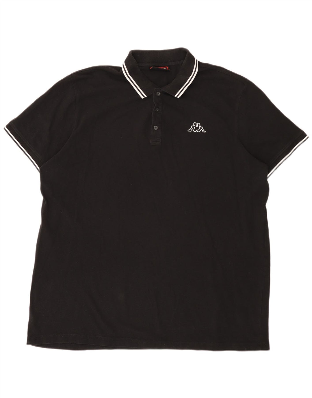 Camisa polo masculina Kappa 3XL algodão preto