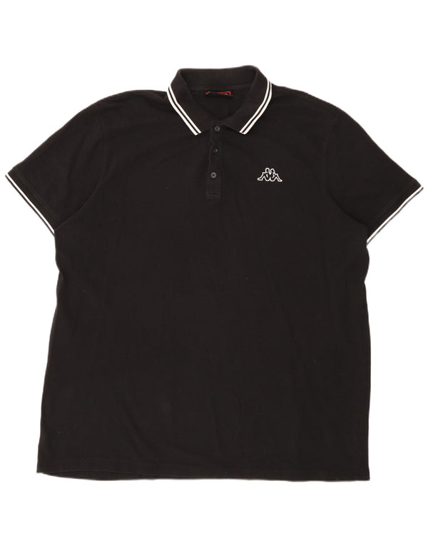Camisa polo masculina Kappa 3XL algodão preto