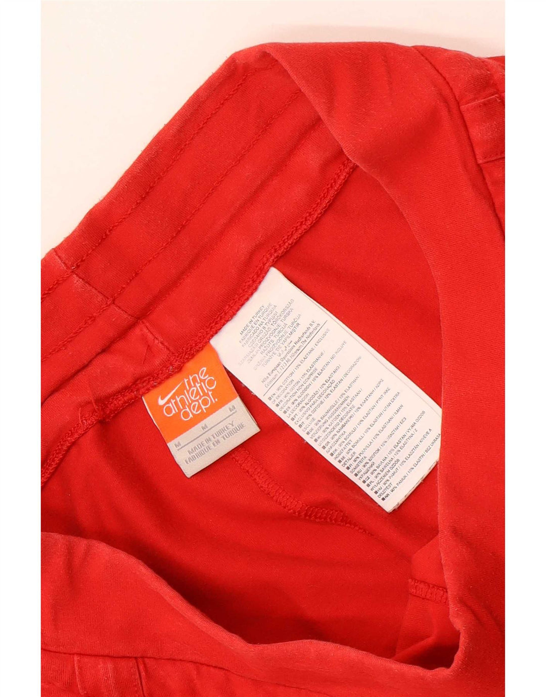 Nike Womens Bermuda Sport Shorts UK 12 Médio Algodão Vermelho