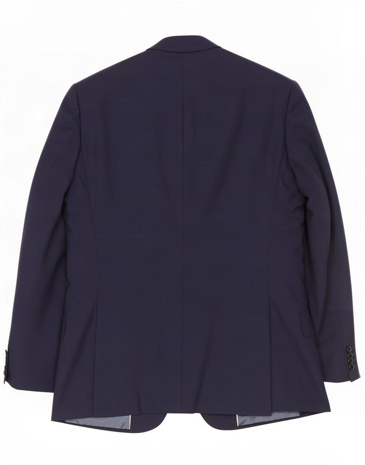 Jaqueta Blazer Masculina Reiss com 1 Botão Reino Unido 38 Lã Azul Marinho Médio