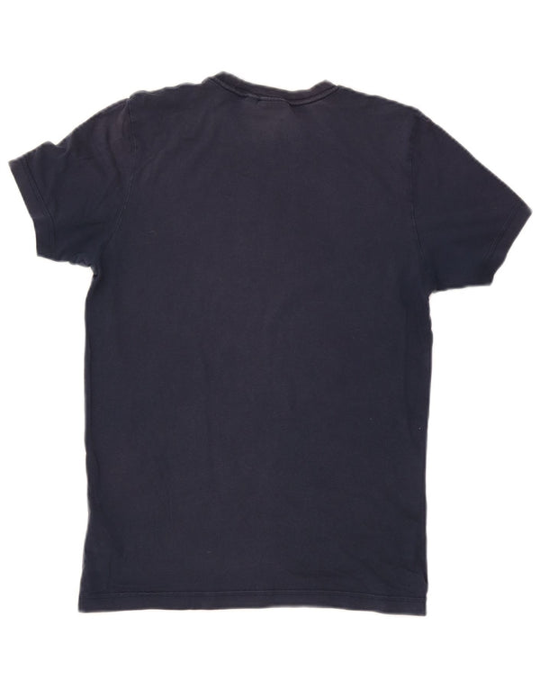 Adidas Mens Graphic T-Shirt Top Pequeno Algodão Azul Marinho