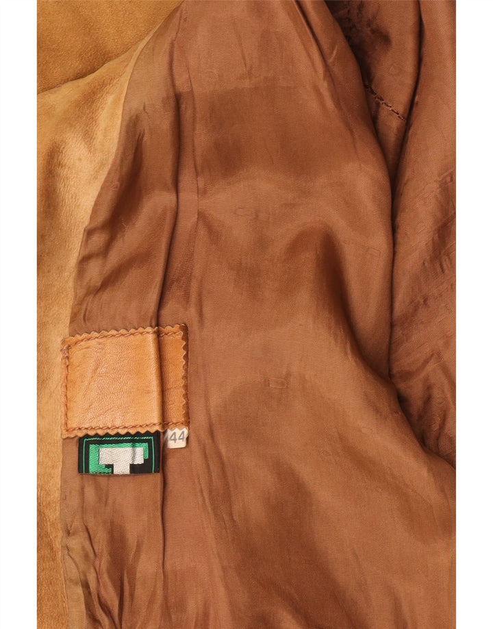 Jaqueta bomber masculina vintage de camurça IT 44 XS marrom