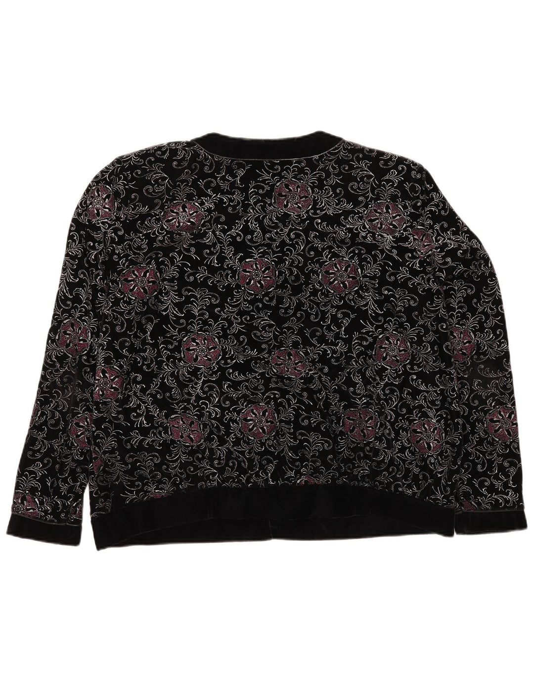 YESSICA Jaqueta blazer feminina oversized com 6 botões EU 46 XL preta floral