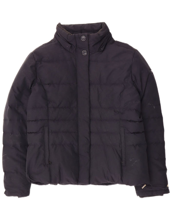 Jaqueta acolchoada feminina Woolrich UK 20 2XL algodão azul marinho