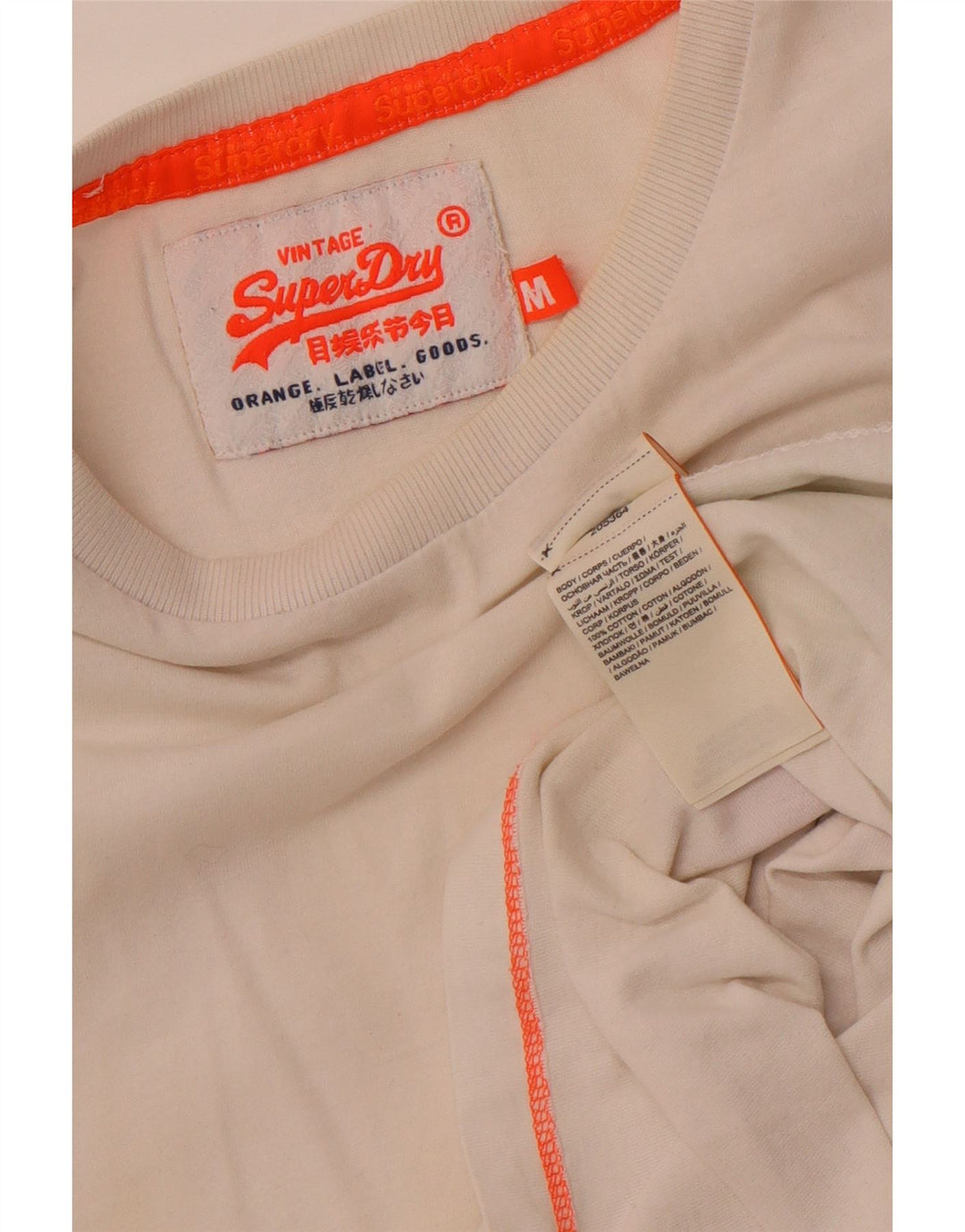 Superdry Masculino Médio Algodão Branco