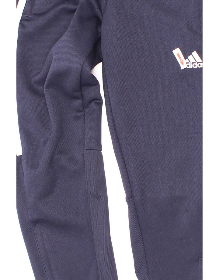 Calças de treino Adidas Boys Aeroready 7-8 anos azul marinho poliéster