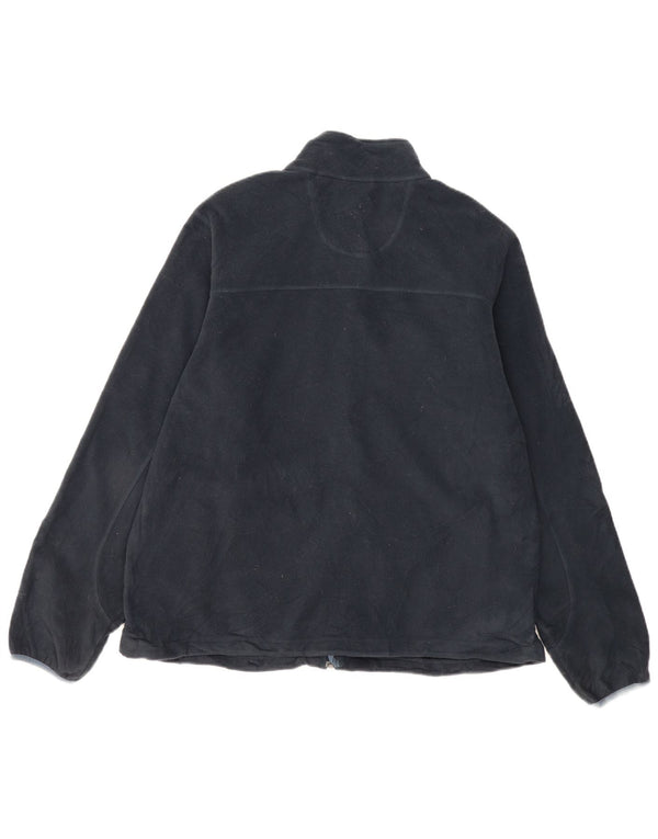 Jaqueta de lã masculina L.L.Bean UK 40 grande poliéster azul marinho