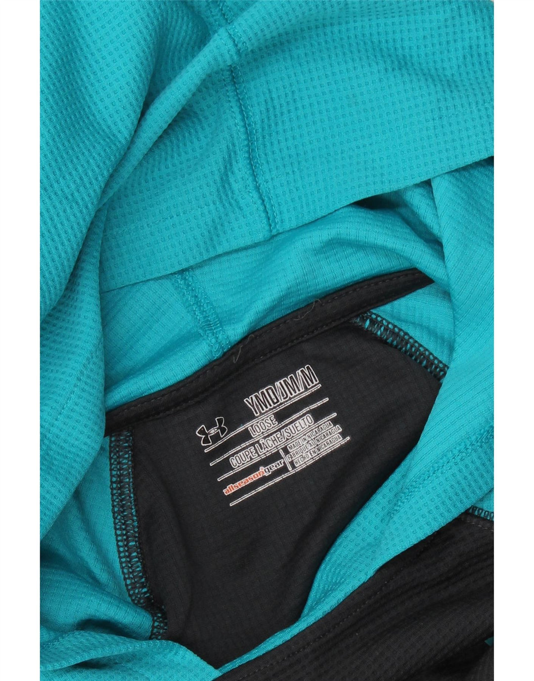 UNDER ARMOUR Boys Graphic Top manga comprida 9-10 anos médio preto