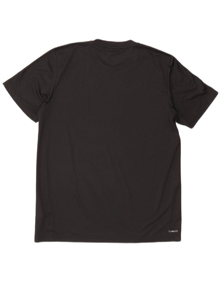 Camiseta Adidas Masculina Climalite Top Grande Poliéster Preto