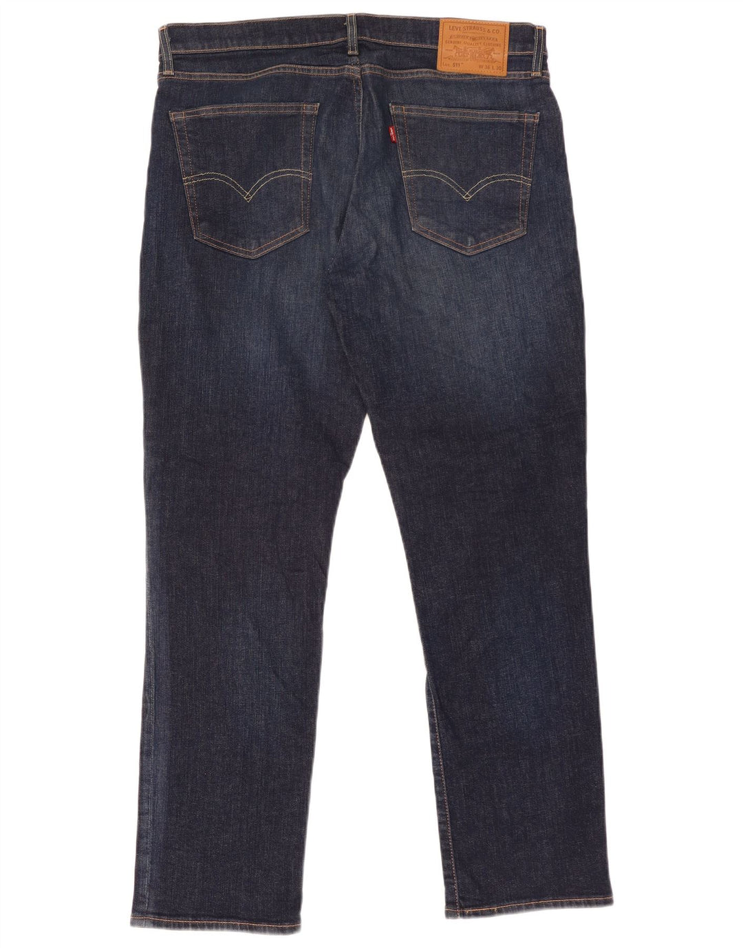 Levi's Masculino 511 Slim Jeans W36 L30 Azul Marinho Algodão