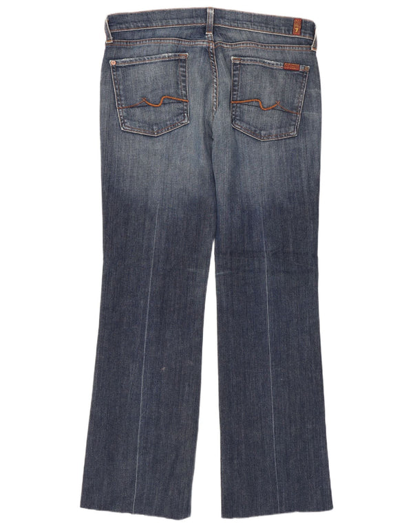 7 For All Mankind Jeans feminino bootcut W31 L30 algodão azul