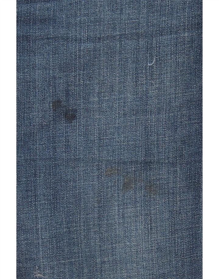 WRANGLER Masculino Greensboro Straight Jeans W36 L30 Azul Algodão
