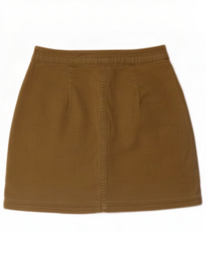 Minissaia feminina Tommy Hilfiger W28 algodão cáqui médio