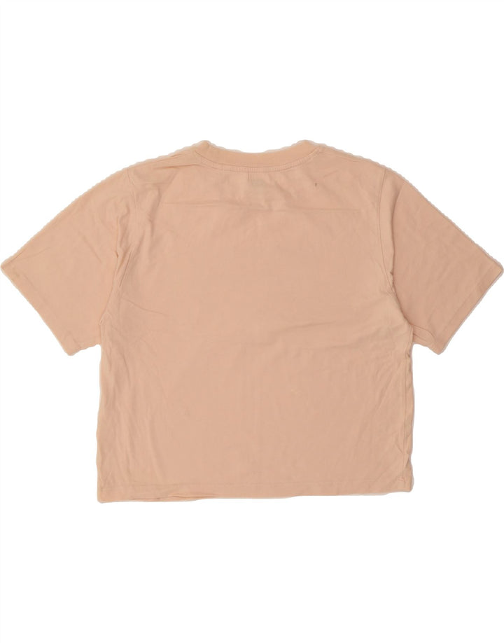 LEVI'S Womens Oversized Crop Graphic T-Shirt Top UK 4 XS Pink Vintage Levi's and Second-Hand Levi's from Messina Hembry 