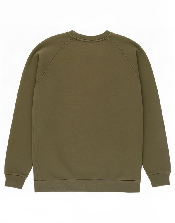 Adidas Mens Graphic Moletom Jumper Grande Algodão Verde