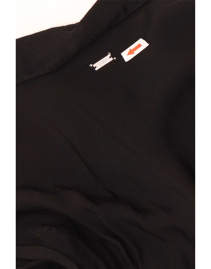 Blusa feminina Armani Exchange UK 14 grande viscose preta