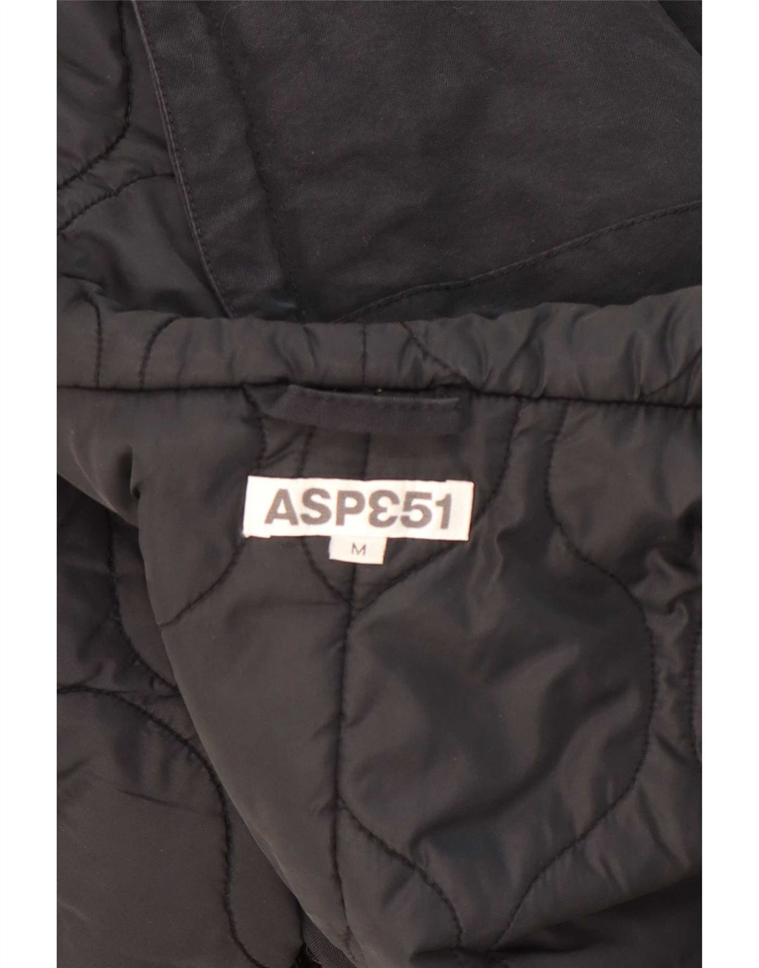 Jaqueta parka feminina vintage com capuz UK 14 poliamida preta média