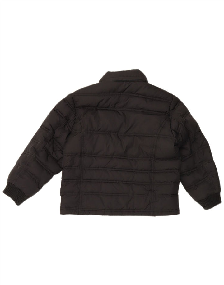 Jaqueta acolchoada para meninos Sergio Tacchini 9-10 anos médio preto poliéster