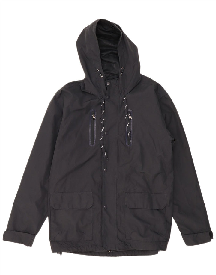 Jaqueta corta-vento masculina com capuz Brugi IT 52 XL azul marinho