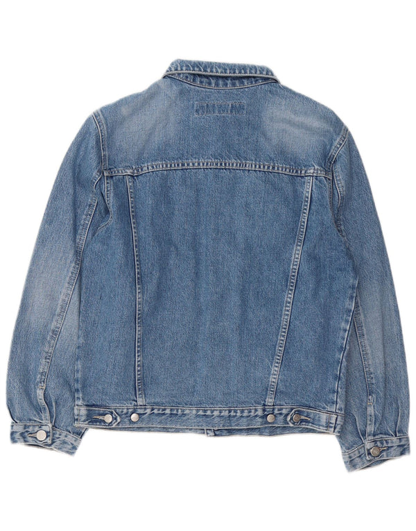 Jaqueta jeans feminina Wild Jeans UK 18 XL algodão azul