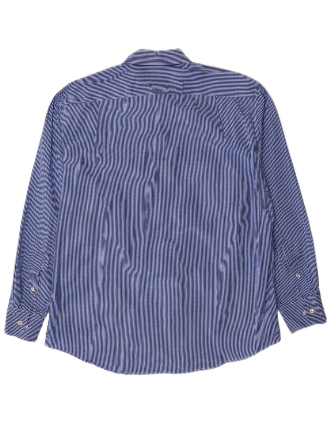Camisa masculina IZOD grande algodão xadrez azul