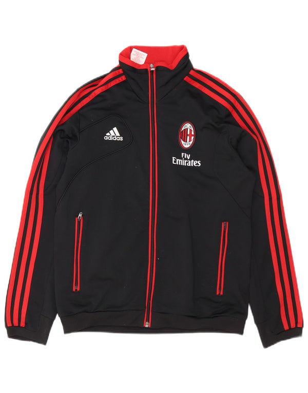 Adidas Boys AC Milan Graphic Tracksuit Top Jaqueta 11-12 Anos Preto