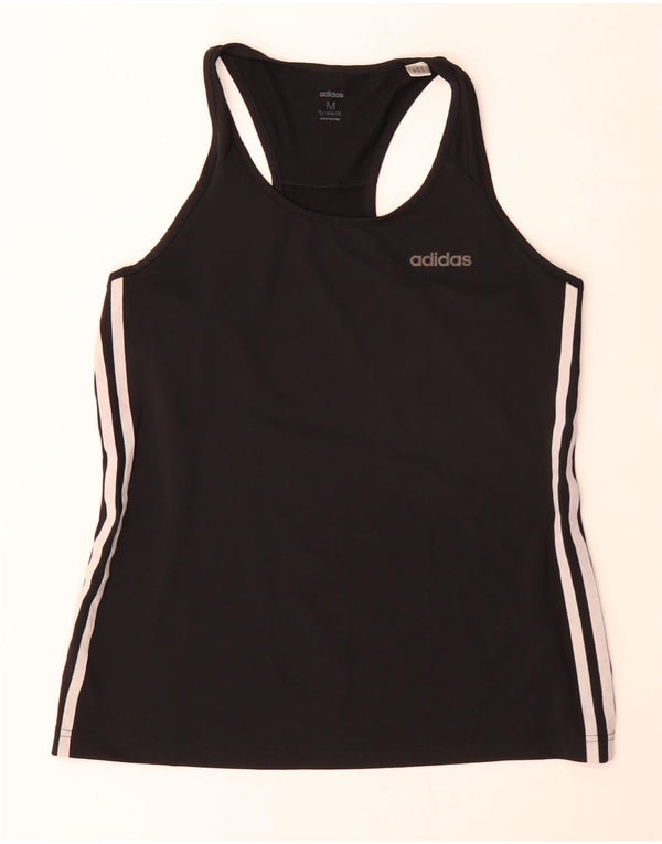 Adidas Womens Climalite Vest Top UK 14 Medium Black Polyester