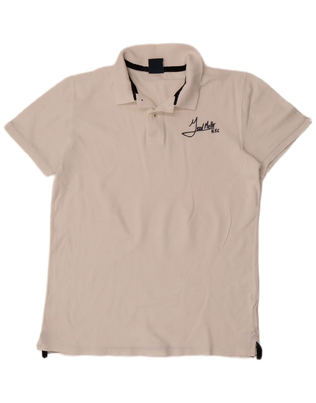 Camisa polo masculina Fred Mello 2XL algodão branco