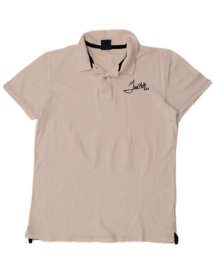 Camisa polo masculina Fred Mello 2XL algodão branco