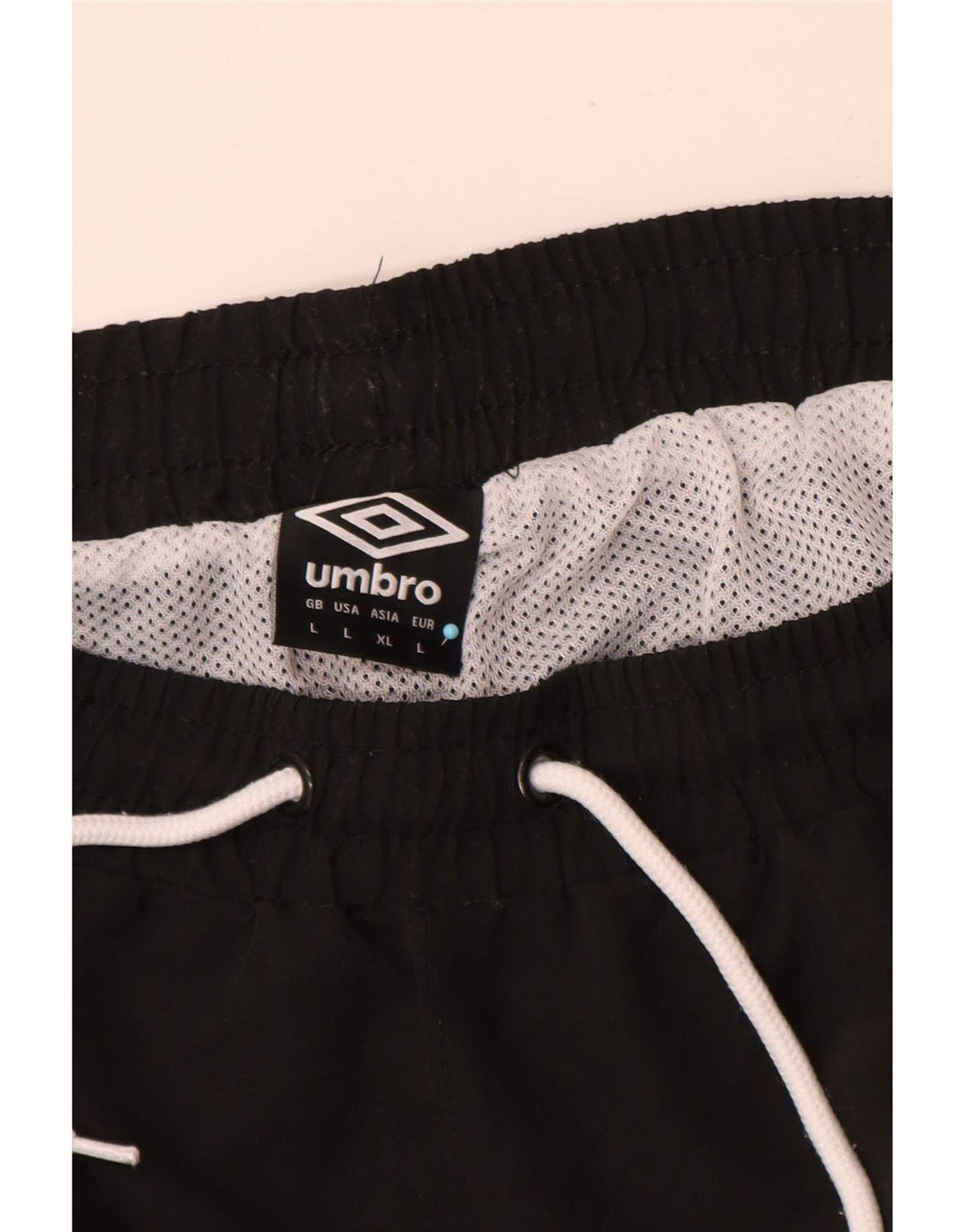 Umbro Shorts de natação masculino gráfico grande poliéster geométrico preto
