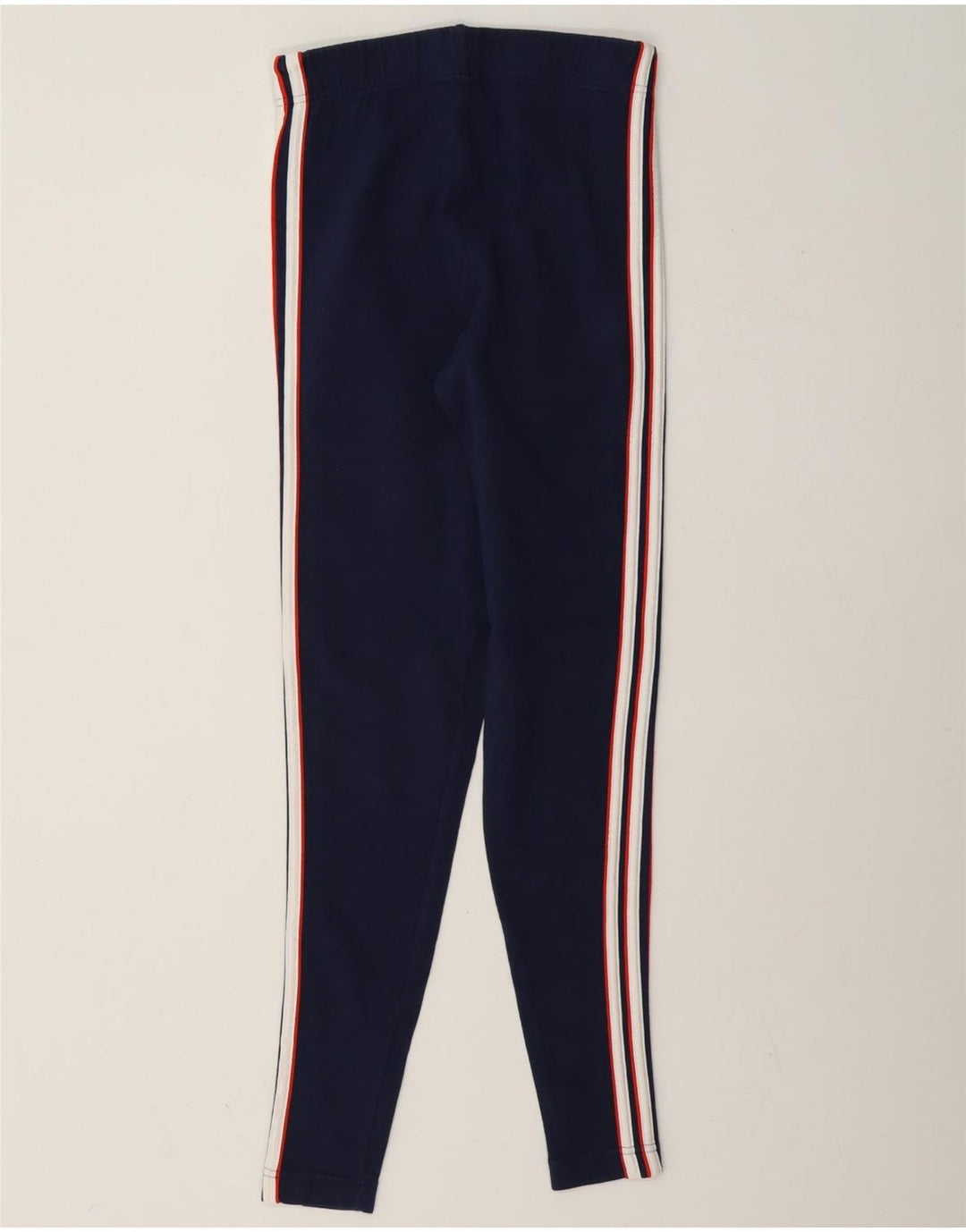Leggings Adidas Femininas UK 12 Médio Azul Marinho Algodão
