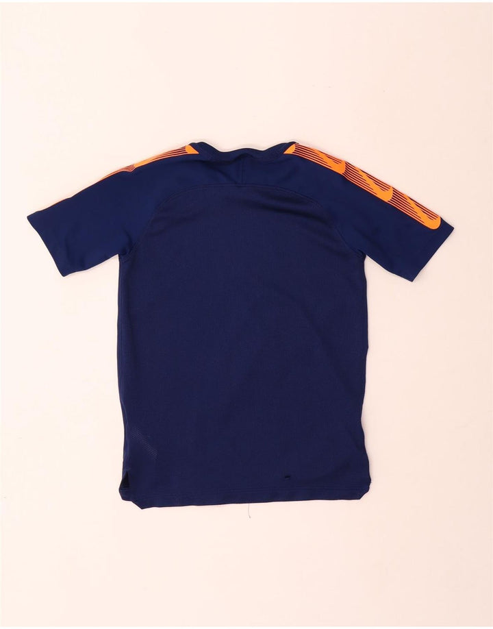 Camiseta gráfica masculina NIKE Top 10-11 anos médio azul marinho colorblock