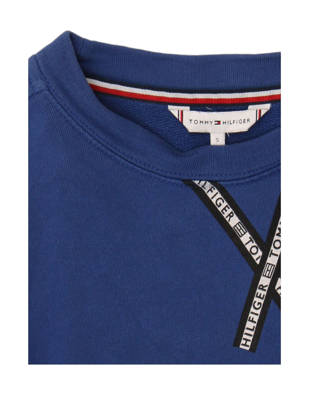Tommy Hilfiger moletom oversized feminino Reino Unido 10 pequeno azul