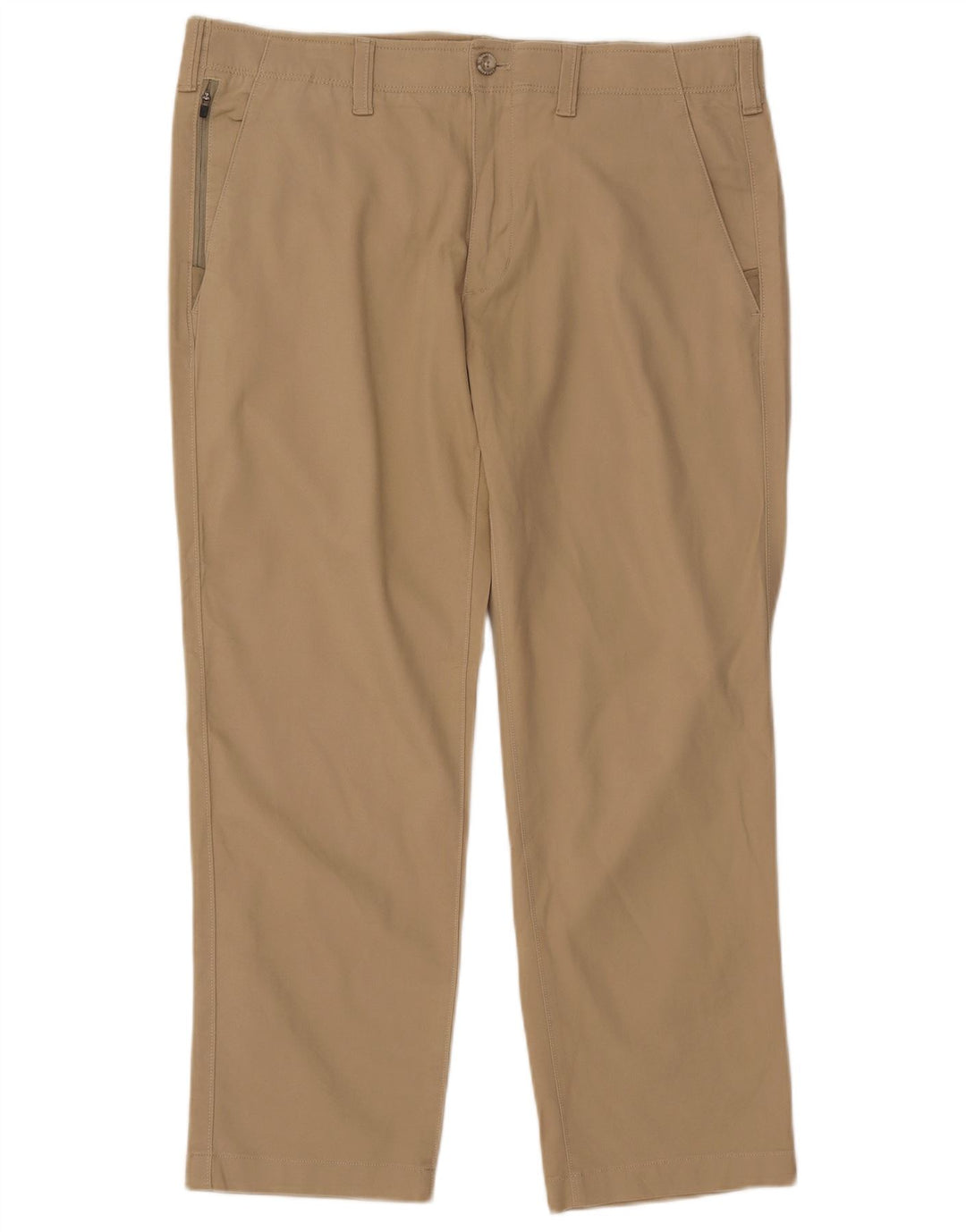 Calça Chino masculina EDDIE BAUER reta W38 L30 algodão bege